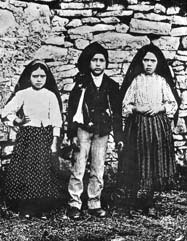 Jacinta, Francisco und Lucia, Fatima 1917